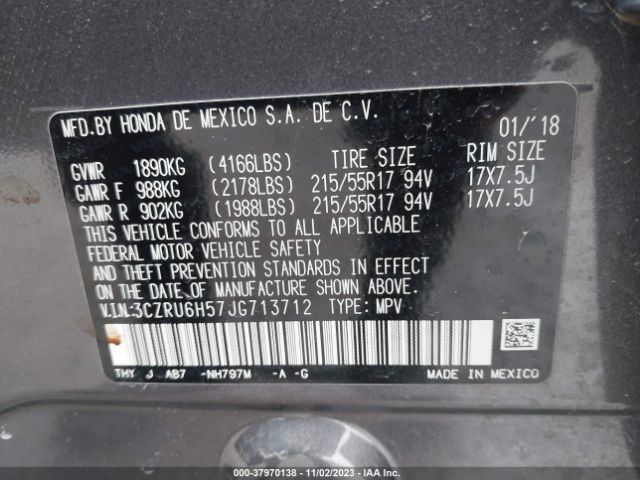 3CZRU6H57JG713712 Honda HR-V EX