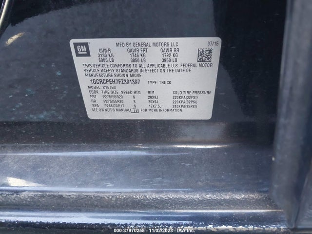 Chevrolet Silverado 1500 Wt 2015 1GCRCPEH7FZ391397 Image 9