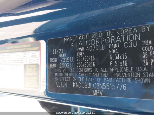 KNDCB3LC3N5515776 KIA NIRO LX
