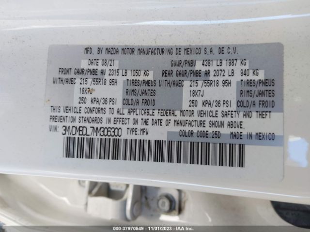 2021 MAZDA CX-30 3MVDMBDL7MM306300 Photo 8