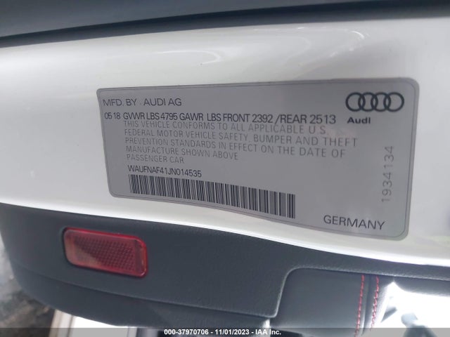 Audi A4 2.0t Premium 2018 WAUFNAF41JN014535 Image 9