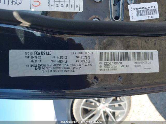 2C3CDXGJ3JH265733 Dodge Charger R/t Scat Pack Rwd