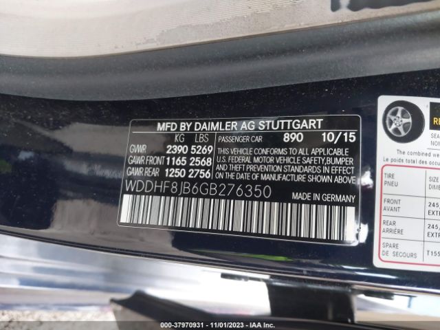 WDDHF8JB6GB276350 Mercedes-Benz E 350 4matic