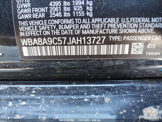 BMW 320i 2018 WBA8A9C57JAH13727 Image 9