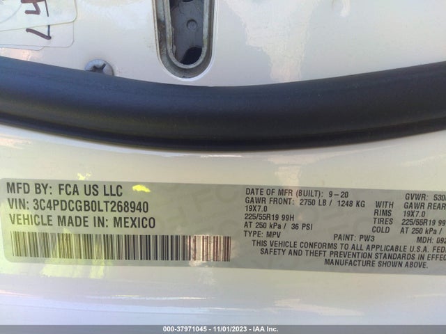Dodge Journey Crossroad 2020 3C4PDCGB0LT268940 Image 9