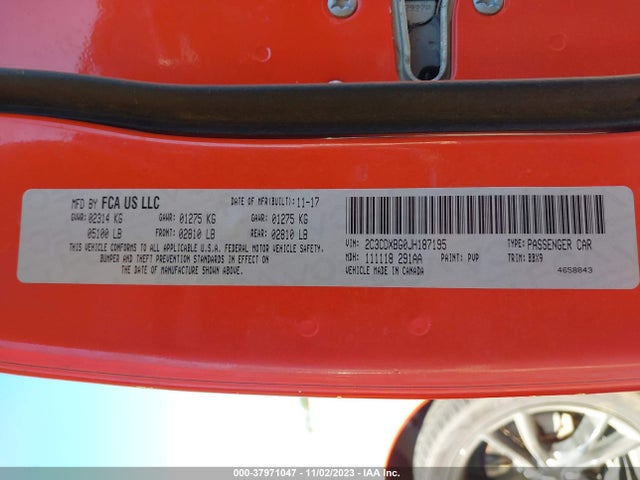 Dodge Charger Sxt Rwd 2018 2C3CDXBG0JH187195 Image 9