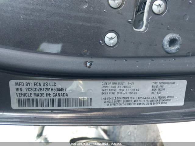 2021 DODGE CHALLENGER 2C3CDZBT2MH604457 Photo 8