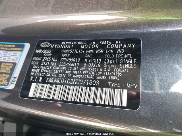 Genesis GV70 2022 KMUMCDTC2NU071803 Image 9