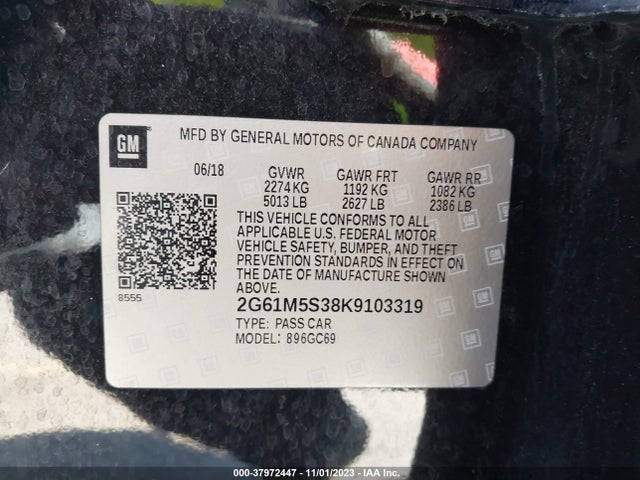 Cadillac XTS LUXURY 2019 2G61M5S38K9103319 Image 9