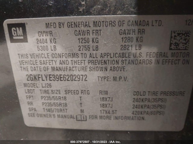 GMC Terrain Slt-2 2014 2GKFLYE39E6202972 Image 9