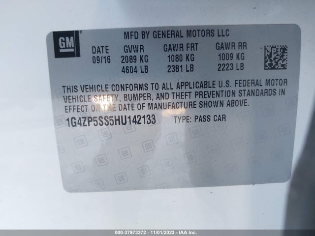 1G4ZP5SS5HU142133 Buick Lacrosse Essence