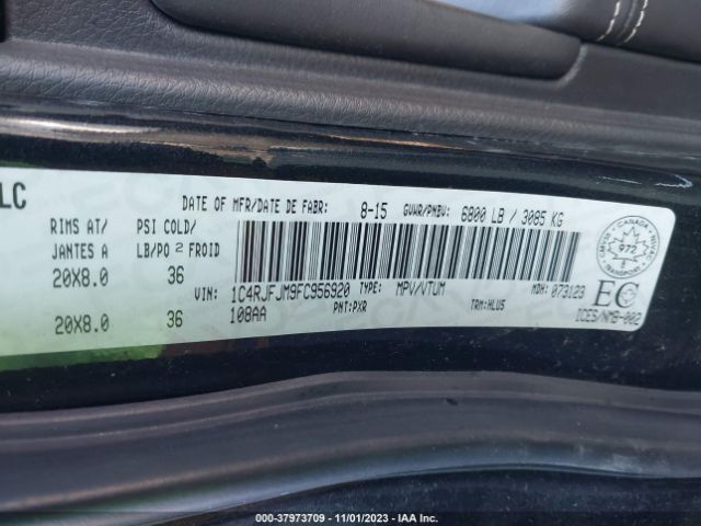 1C4RJFJM9FC956920 Jeep Grand Cherokee Summit