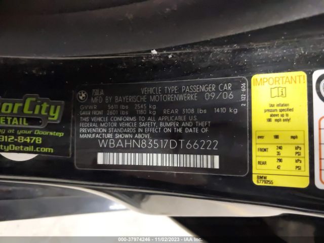 2007 BMW 7 SERIES WBAHN83517DT66222 Photo 8