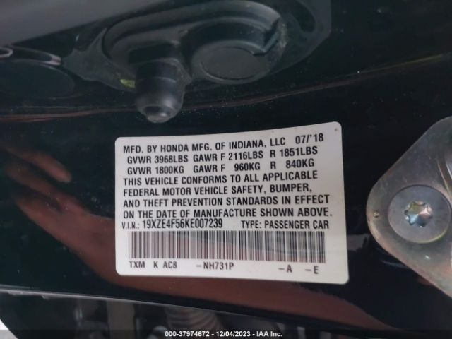 19XZE4F56KE007239 Honda INSIGHT EX