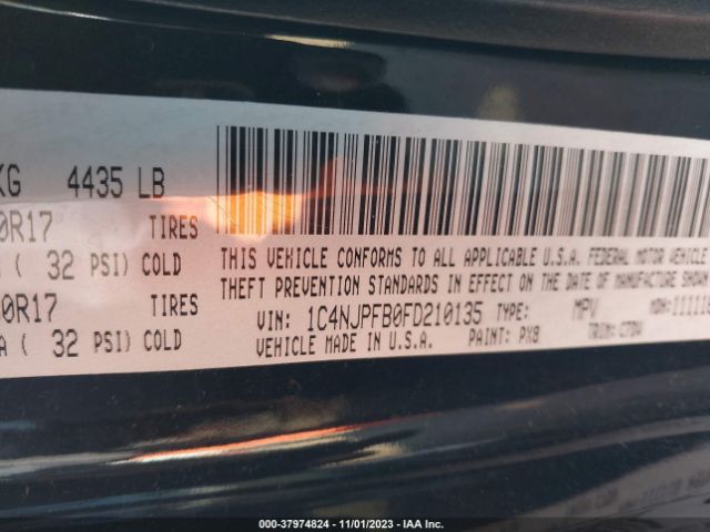 1C4NJPFB0FD210135 Jeep Patriot Latitude