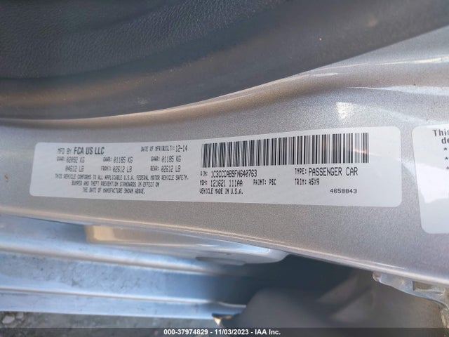 Chrysler 200 Limited 2015 1C3CCCAB9FN640763 Image 9