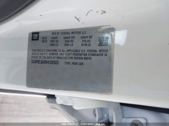 1G4PR5SK8H4109323 Buick Verano Sport Touring