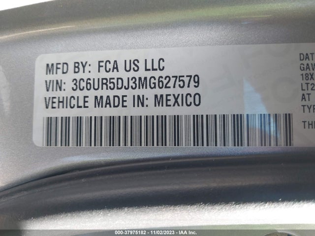 RAM 2500 Lone Star Regular Cab 2021 3C6UR5DJ3MG627579 Image 9