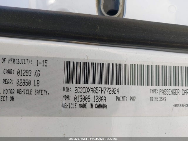 Dodge Charger Police 2015 2C3CDXAG5FH772024 Image 9