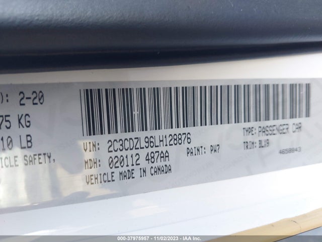 Dodge Challenger Srt Hellcat Redeye Widebody 2020 2C3CDZL96LH128876 Image 9