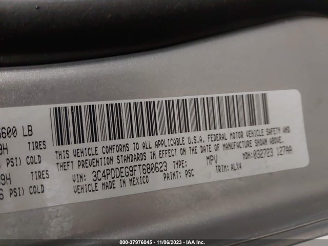 Dodge Journey R/t 2015 3C4PDDEG9FT680623 Image 9