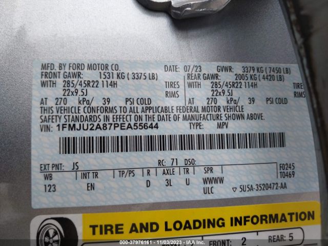 1FMJU2A87PEA55644 Ford Expedition Limited