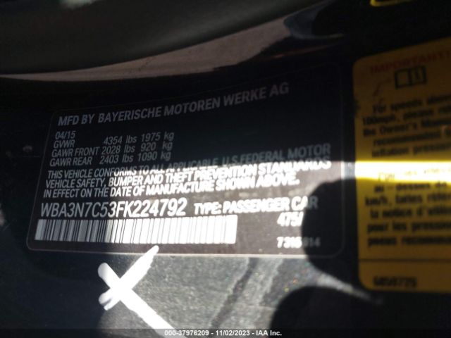 WBA3N7C53FK224792 BMW 4 Series 428i