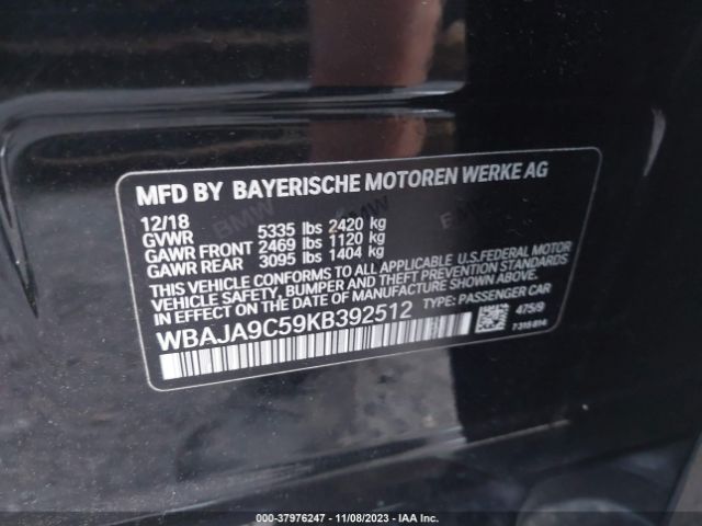 WBAJA9C59KB392512 BMW 530e Iperformance