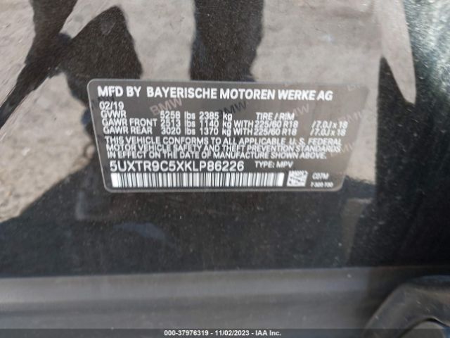 5UXTR9C5XKLP86226 BMW X3 Xdrive30i