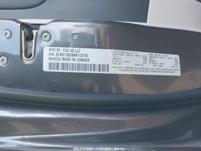 2022 CHRYSLER PACIFICA 2C4RC1BG9NR113716 Photo 8