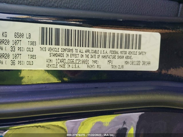 Dodge Durango Gt Awd 2018 1C4RDJDG6JC210031 Image 9