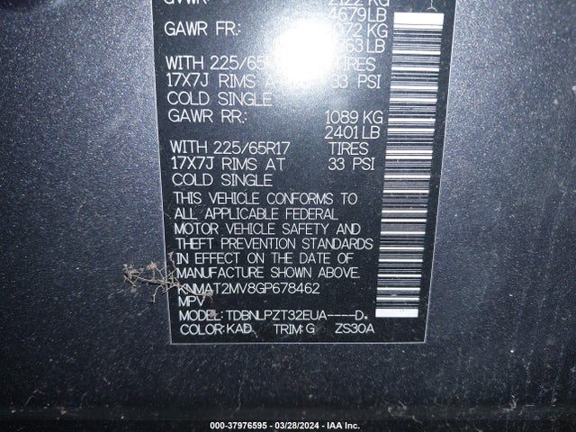 Nissan Rogue Sl/s/sv 2016 KNMAT2MV8GP678462 Image 9