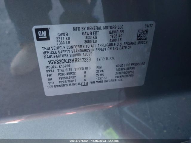 1GKS2CKJ3HR217239 GMC YUKON DENALI