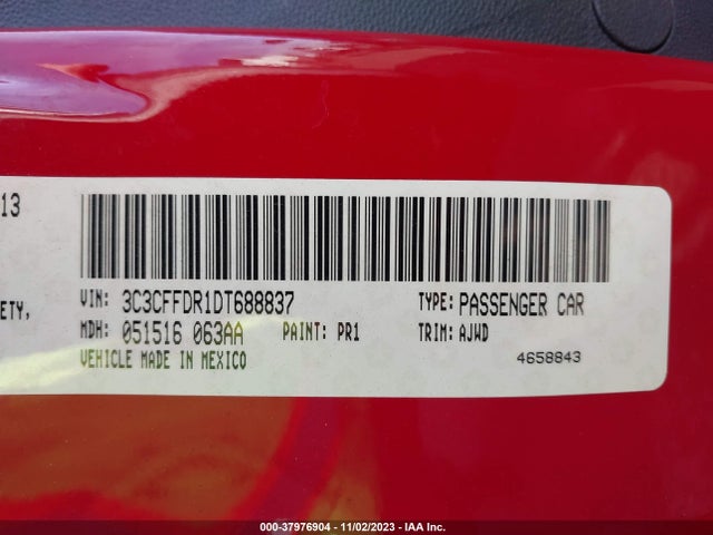 2013 FIAT 500C 3C3CFFDR1DT688837 Photo 8