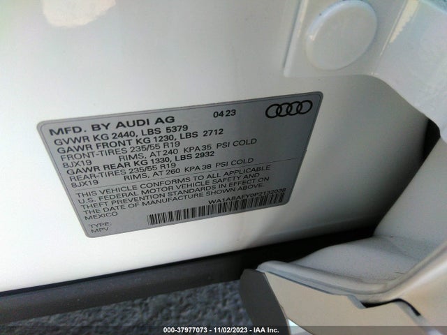 WA1ABAFY0P2132038 Audi Q5 Premium 40 Tfsi Quattro S Tronic