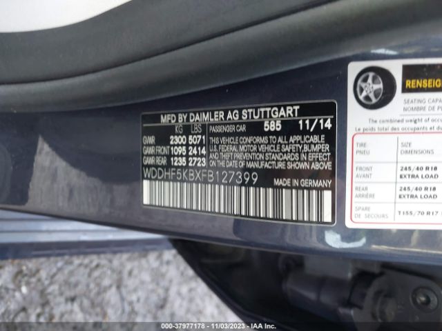 WDDHF5KBXFB127399 Mercedes-Benz E 350