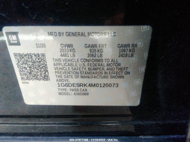 1G6DE5RK4M0120073 Cadillac Ct4 Luxury