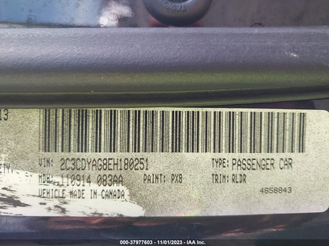 Dodge Challenger Sxt 2014 2C3CDYAG8EH180251 Image 9
