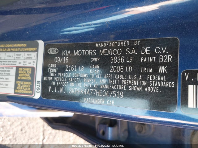 KIA FORTE LX 2017 3KPFK4A77HE047519 Image 9