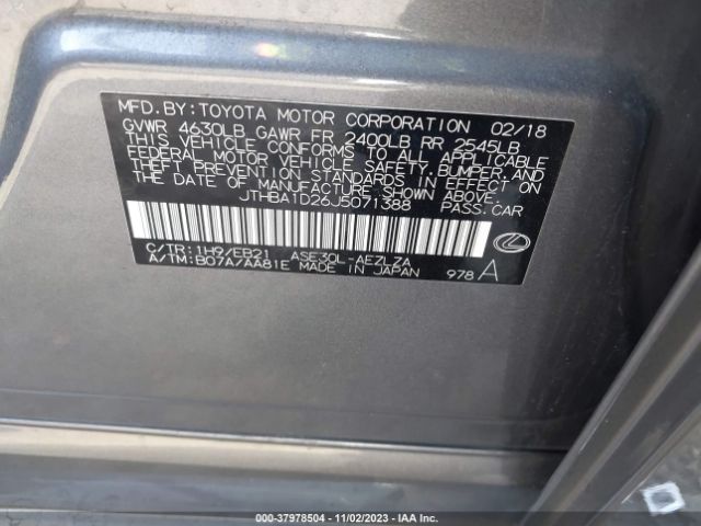 JTHBA1D26J5071388 Lexus IS 300