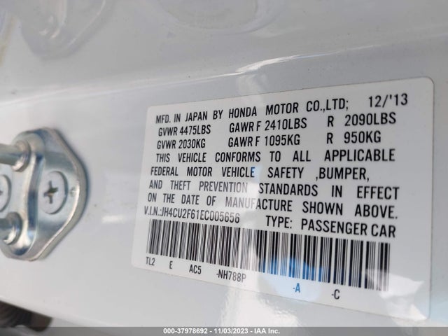 Acura Tsx Tech Pkg 2014 JH4CU2F61EC005656 Image 9