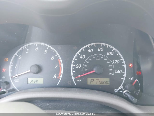 2009 TOYOTA COROLLA LE VIN: 2T1BU40E19C110283