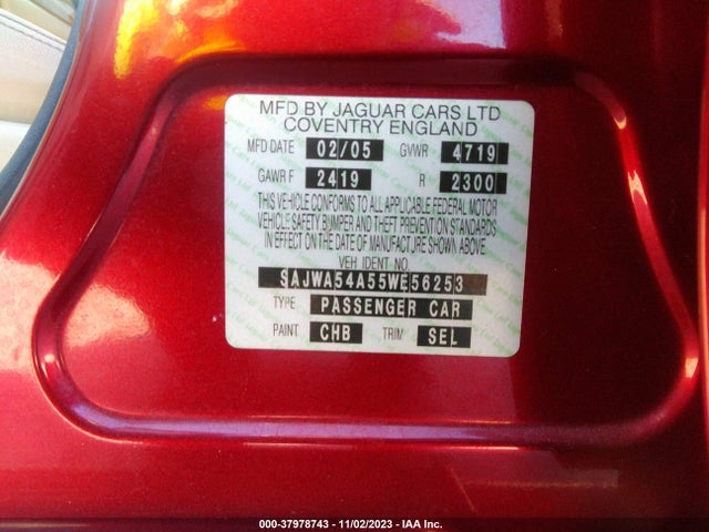 2005 JAGUAR X-TYPE SAJWA54A55WE56253 Photo 8