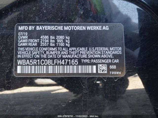 WBA5R1C08LFH47165 BMW 3 Series 330i