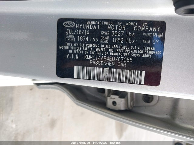 Hyundai ACCENT GLS 2014 KMHCT4AE4EU767058 Image 9