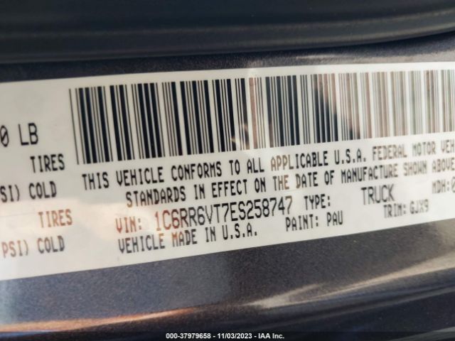 2014 RAM 1500 1C6RR6VT7ES258747 Photo 8