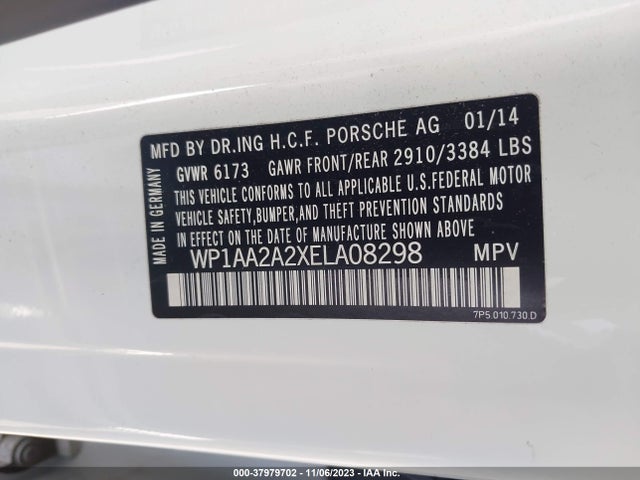 2014 PORSCHE CAYENNE WP1AA2A2XELA08298 Photo 8