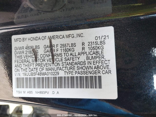 Acura Tlx Technology Package 2021 19UUB5F48MA010229 Image 9