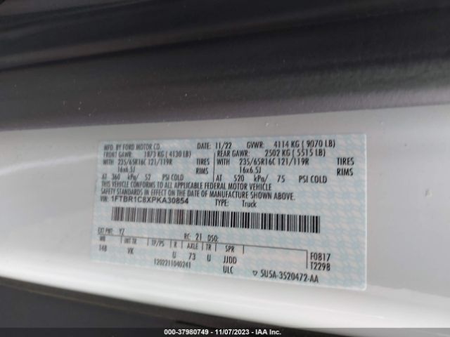 1FTBR1C8XPKA30854 Ford Transit-250 Cargo Van