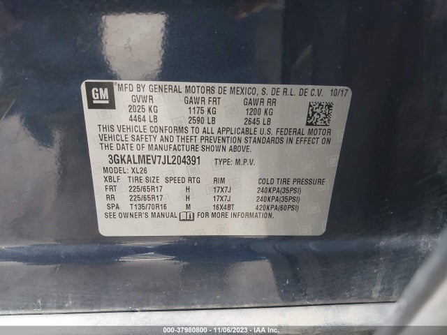 GMC Terrain Sle 2018 3GKALMEV7JL204391 Image 9